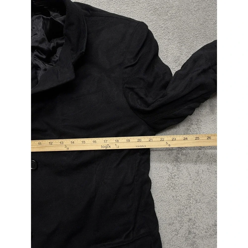 Joseph & Lyman Coat Mens Small‎ Black 100% Cashmere Long Overcoat Bloomingdale's